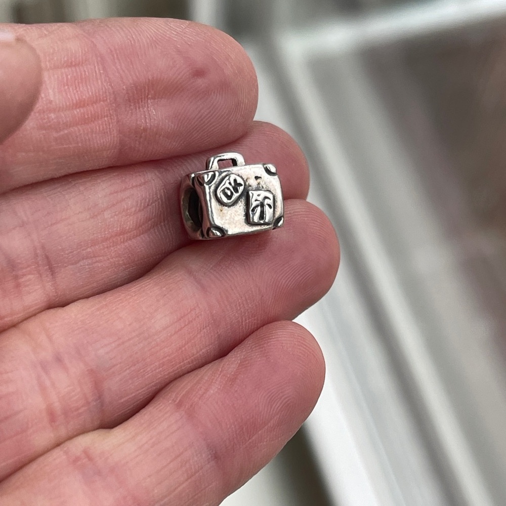 Pandora Suitcase Sterling Silver Charm - Picture 2 of 6